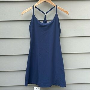 Outdoor Voices Navy Workout Spaghetti Strap Razorback Dress
